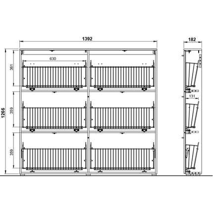 Germania Schuhschrank Utah 2578