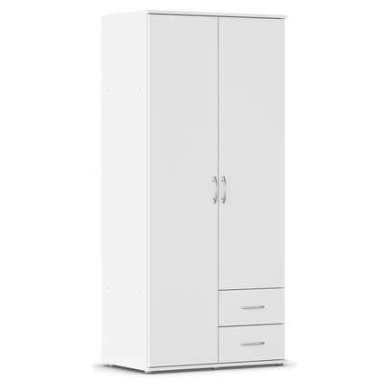 Rauch Drehtürenschrank Twin 2-türig, 2 Schübe
