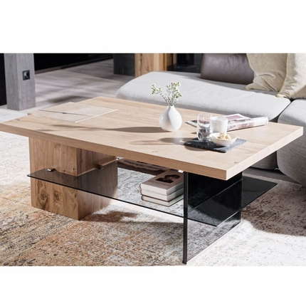 Voglauer Couchtisch 75/120 Valpin mit Kubus AC71K