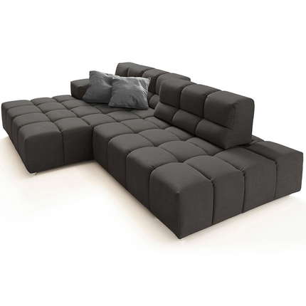designwerk Ecksofa Temple mit Sitztiefenverstellung