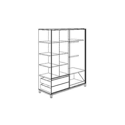 PAIDI Schiebetürenschrank Olli 2T2S