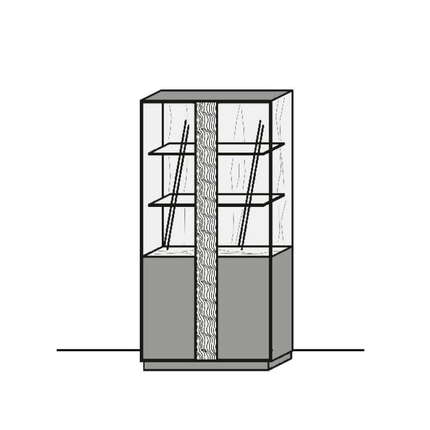 Hartmann Standvitrine Kilva 9610-0091