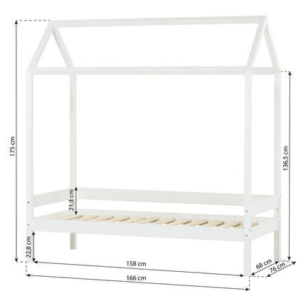 Hoppekids Hausbett ECO Comfort 70x160 cm