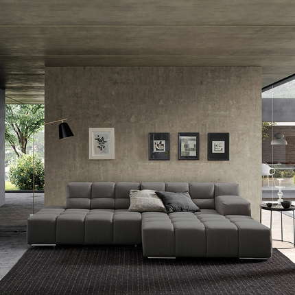 designwerk Ecksofa Temple mit Sitztiefenverstellung