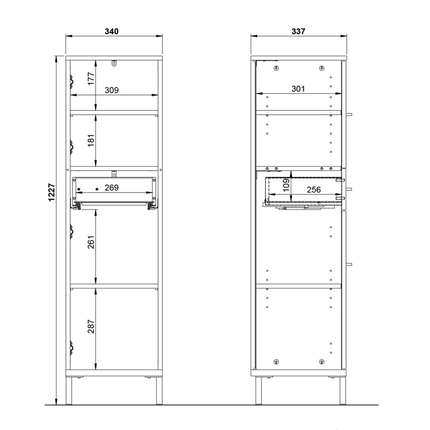 Germania Bad Mediumschrank Yonkers 2671
