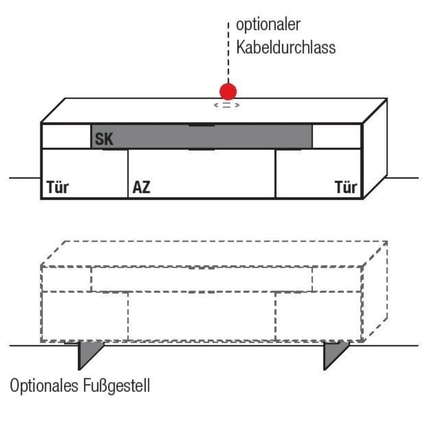 Wöstmann Lowboard WM 2140 Type 1050