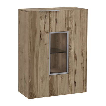 Voglauer Highboard 96 Valpin mit Vitrinenteil