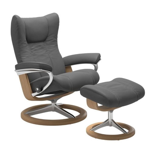 Stressless Sessel Wing Signature in Leder Batick