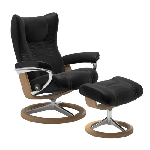 Stressless Sessel Wing Signature in Leder Batick