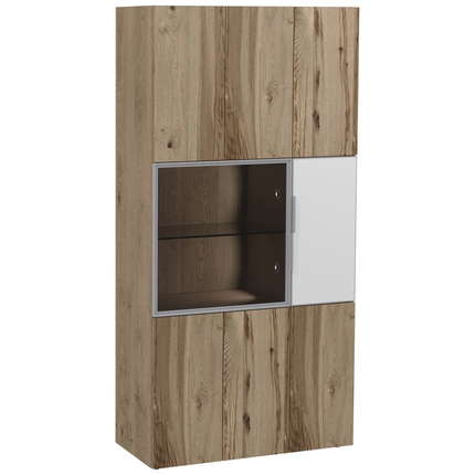 Eiche/Glas Optiwhite