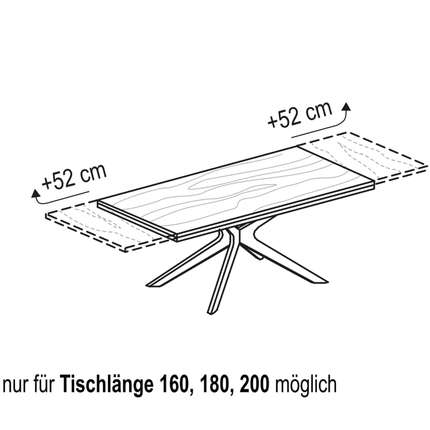 Voglauer Esstisch Valpin eckig