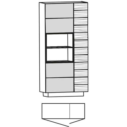 Voglauer Vitrine Vmontanara 96, NVH96G