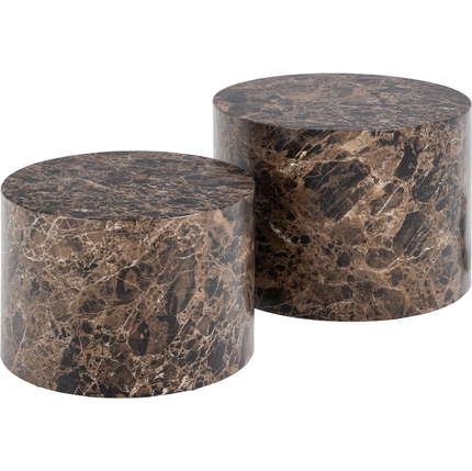 Actona Couchtisch 2er-Set Dice rund
