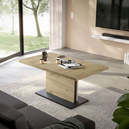 Mäusbacher Lift Couchtisch höhenverstellbar + ausziehbar