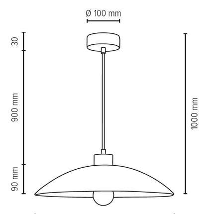 Spot Light Pendelleuchte Jona 1xE27