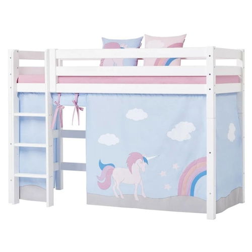 Hoppekids Unicorn Vorhang für Mittelhochbett 90x200 cm