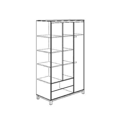 PAIDI Kleiderschrank Olli 3T2S