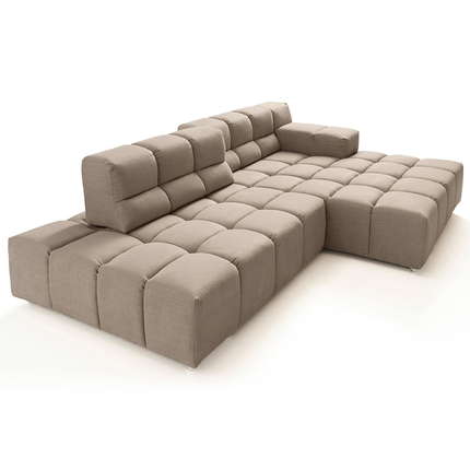 designwerk Ecksofa Temple mit Sitztiefenverstellung
