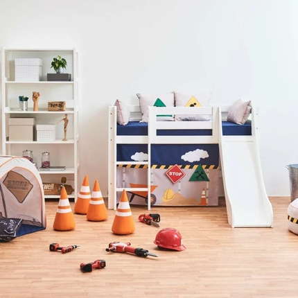 Hoppekids Construction Vorhang für Etagen-/Halbhochbett 70x160 cm