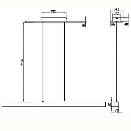 Trio LED-Pendelleuchte Belfast mit Up&Down Beleuchtung