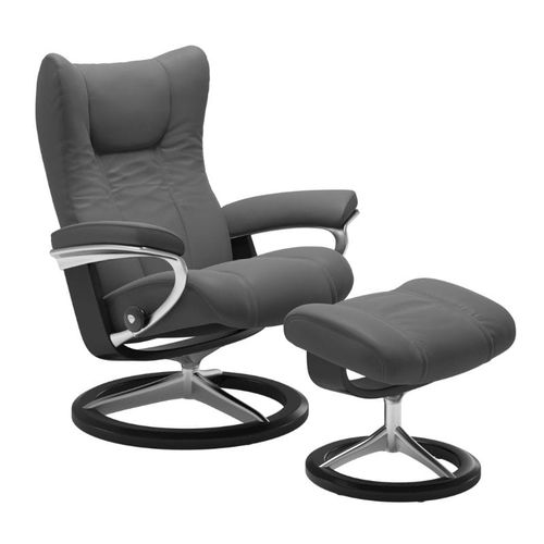 Stressless Sessel Wing Signature in Leder Batick