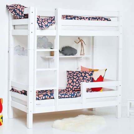 Hoppekids Hoch-Etagenbett ECO Luxury mit gerader Leiter
