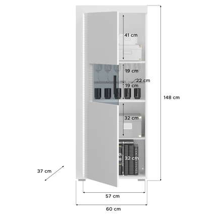 xonox.home Vitrine halbhoch Skylight X91A9T20
