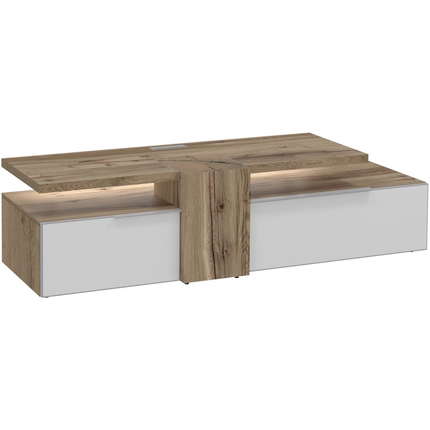Eiche/Glas Optiwhite