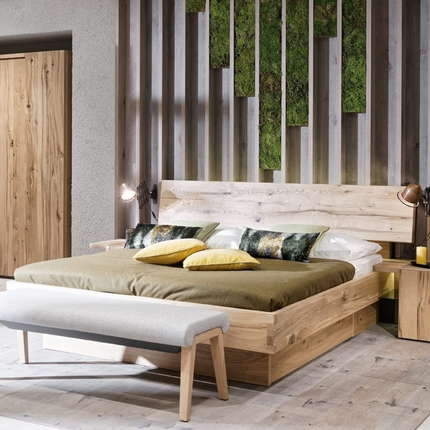 Voglauer Bett Valpin mit Holzkopfteil