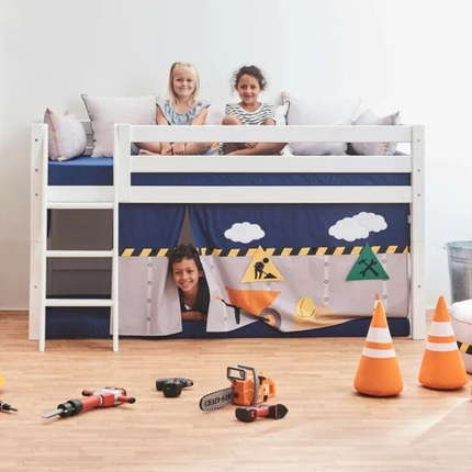 Hoppekids Construction Vorhang für Etagen-/Halbhochbett 90x200 cm