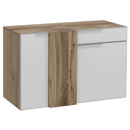 Eiche/Glas Optiwhite