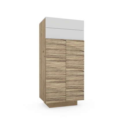 Wildeiche/Glas Optiwhite
