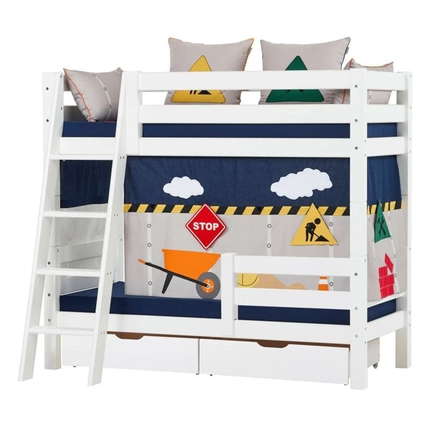 Hoppekids Construction Vorhang für Etagen-/Halbhochbett 70x160 cm