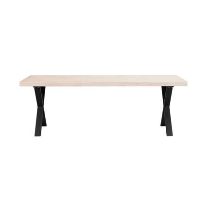 Rowico Esstisch Brooklyn mit X-Gestell 220x95 cm