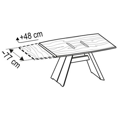 Verlängerung 1x48cm (nur für Länge 140cm)