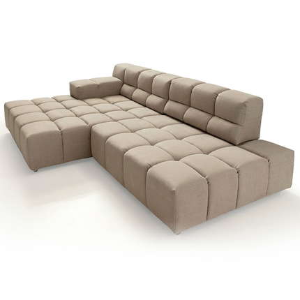 designwerk Ecksofa Temple mit Sitztiefenverstellung