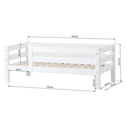 Hoppekids Juniorbett ECO Luxury mit 3/4 Rausfallschutz