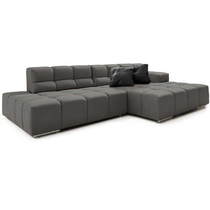 designwerk Ecksofa Temple mit Sitztiefenverstellung