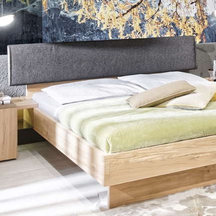 Voglauer Bett Valpin mit Polsterkopfteil