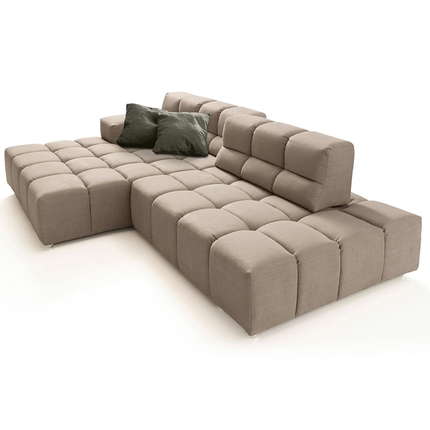 designwerk Ecksofa Temple mit Sitztiefenverstellung