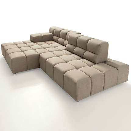 designwerk Ecksofa Temple mit Sitztiefenverstellung