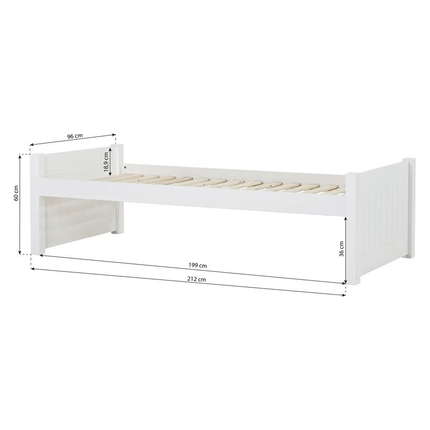 Hoppekids Deluxe Bett Noah 90x200 cm & Rollrost