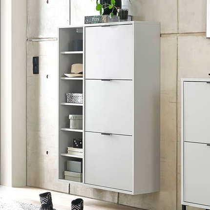 Mäusbacher Schuhschrank Bonnie mit 3 Klappen und Regal