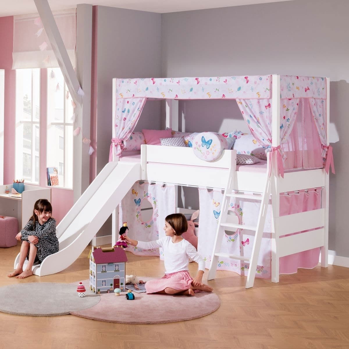 PAIDI Sophia Liege popular und Spielbett inkl. Baldachin