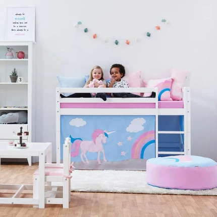 Hoppekids Unicorn Vorhang für Etagen- und Halbhochbett 70x160 cm