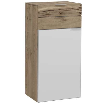 Eiche/Glas Optiwhite