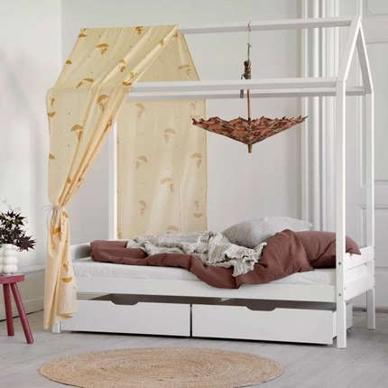 Hoppekids Sandmännchen (Ole Lukoie) Hausbett-Vorhang 70x160 cm