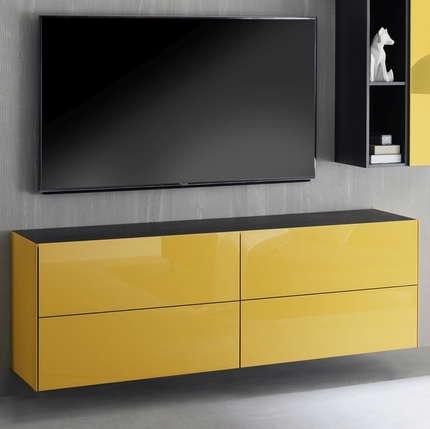Glas Goldgelb/Keramik Optik