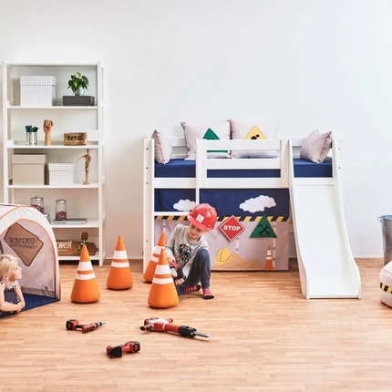 Hoppekids Construction Vorhang für Etagen-/Halbhochbett 70x160 cm