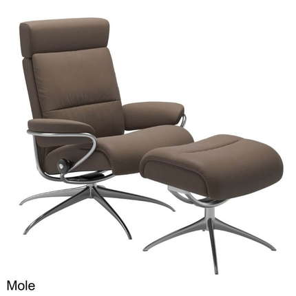 Stressless Sessel Tokyo mit Kopfstütze und Hocker